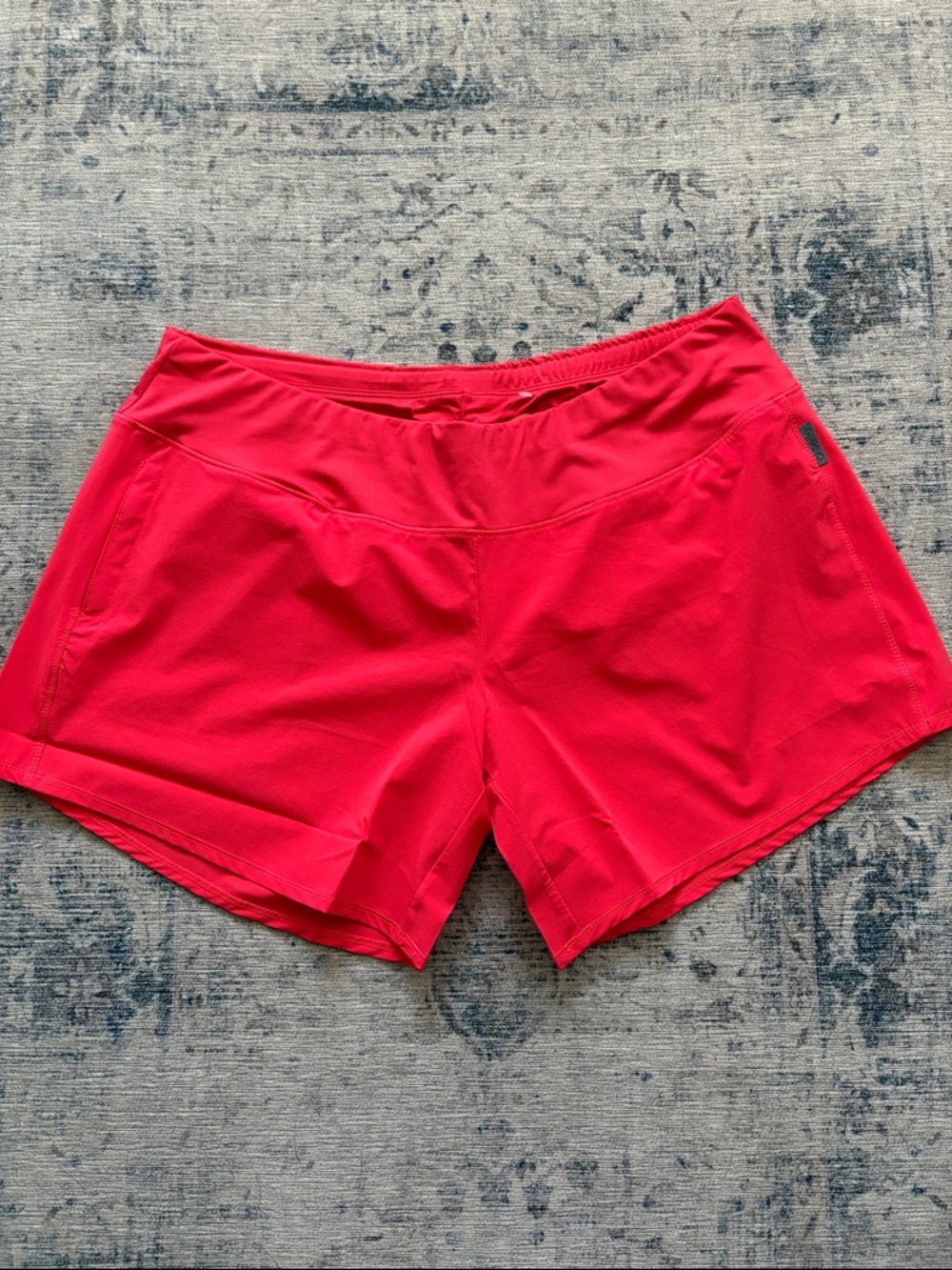 Oiselle Long Roga Shorts 6” Inseam, Color Blaze. NWT